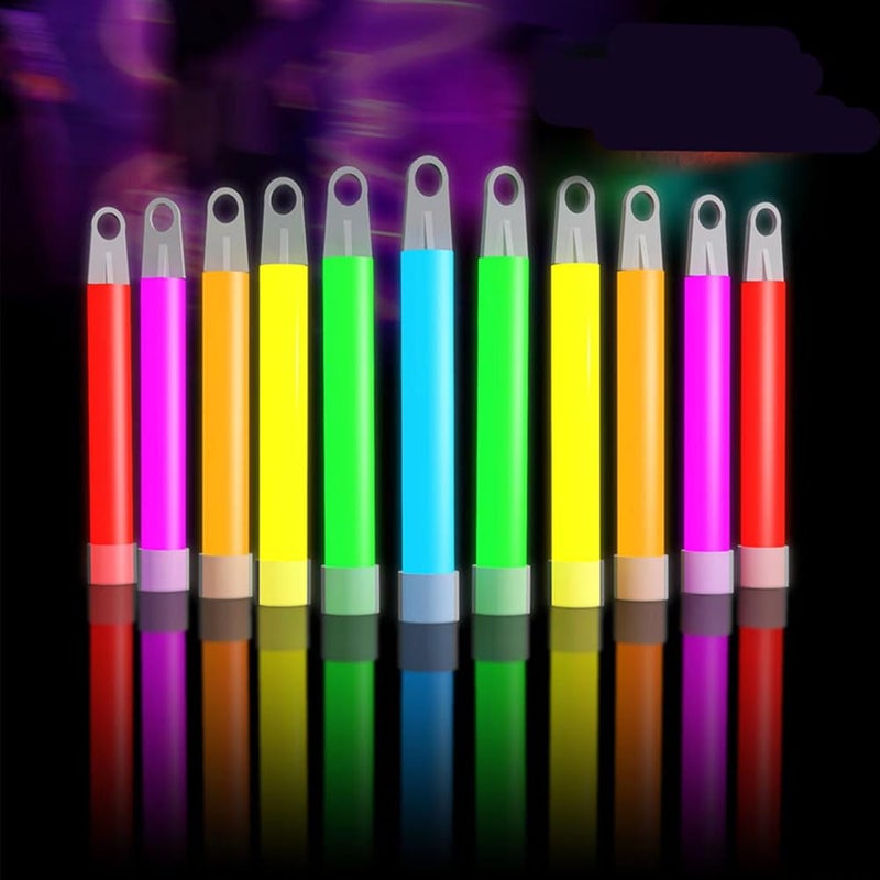 Glow Fever Glow Sticks Bulk 100ct Premium Glow In The Dark Light Up with Lanyards, For Party Supplies, Party Favors, Birthday, Halloween, Super Bright, Lasts Up to 12 hrs - Image 1
